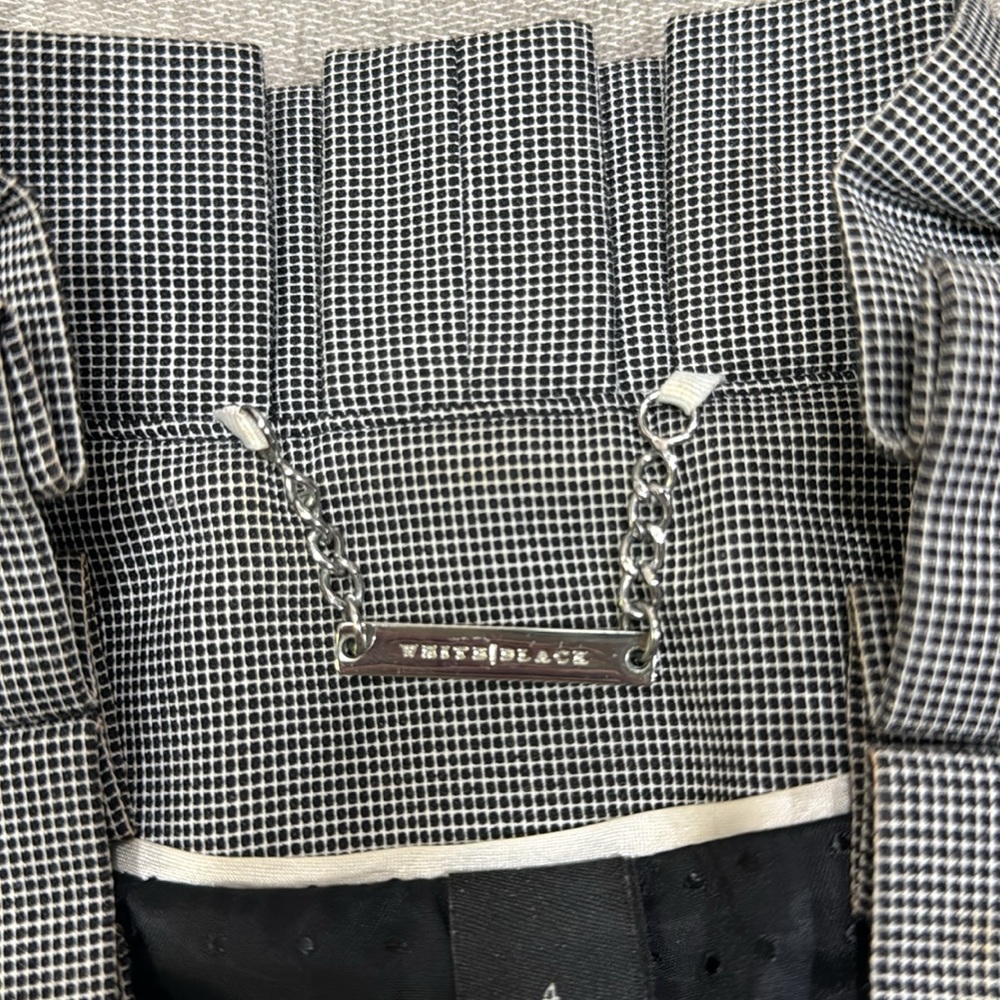 Grey Ruffle Belted Blazer - Picture 8 of 11